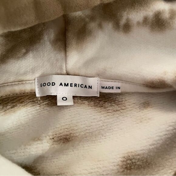 Good American crop tie dye hoodie - Picture 4 of 5